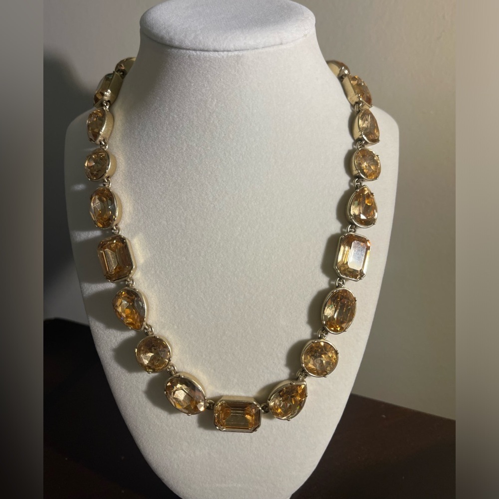J.Crew Amber stone necklace